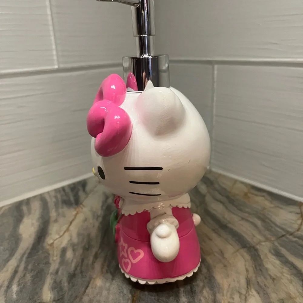 Hello Kitty Soap Dispenser Lotion Pump Pink Dress w/ Candy Purse Sanrio NEW